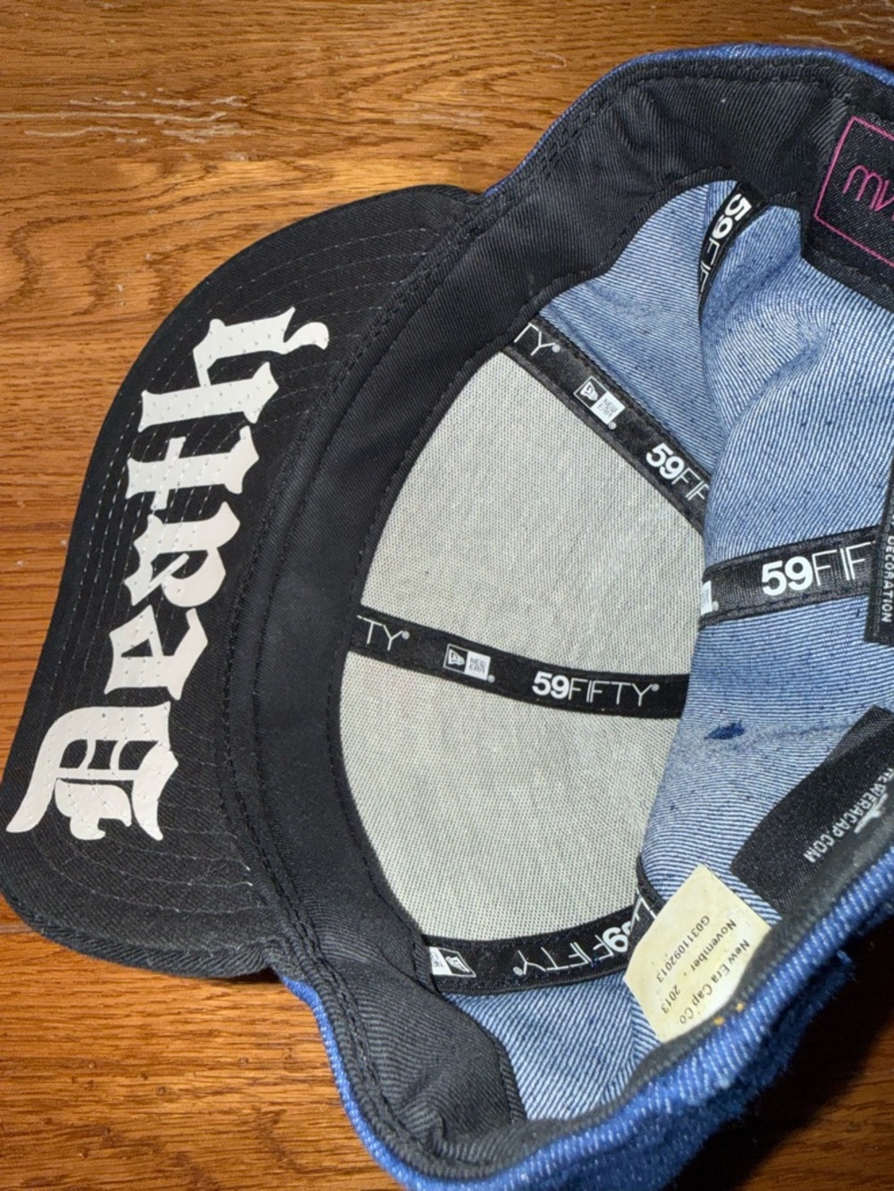 Mishka New Era 59FIFTY Blue and Black Cap Fitted Size 7 1/4” Very Rare Hat! 🧢 - Picture 11 of 11